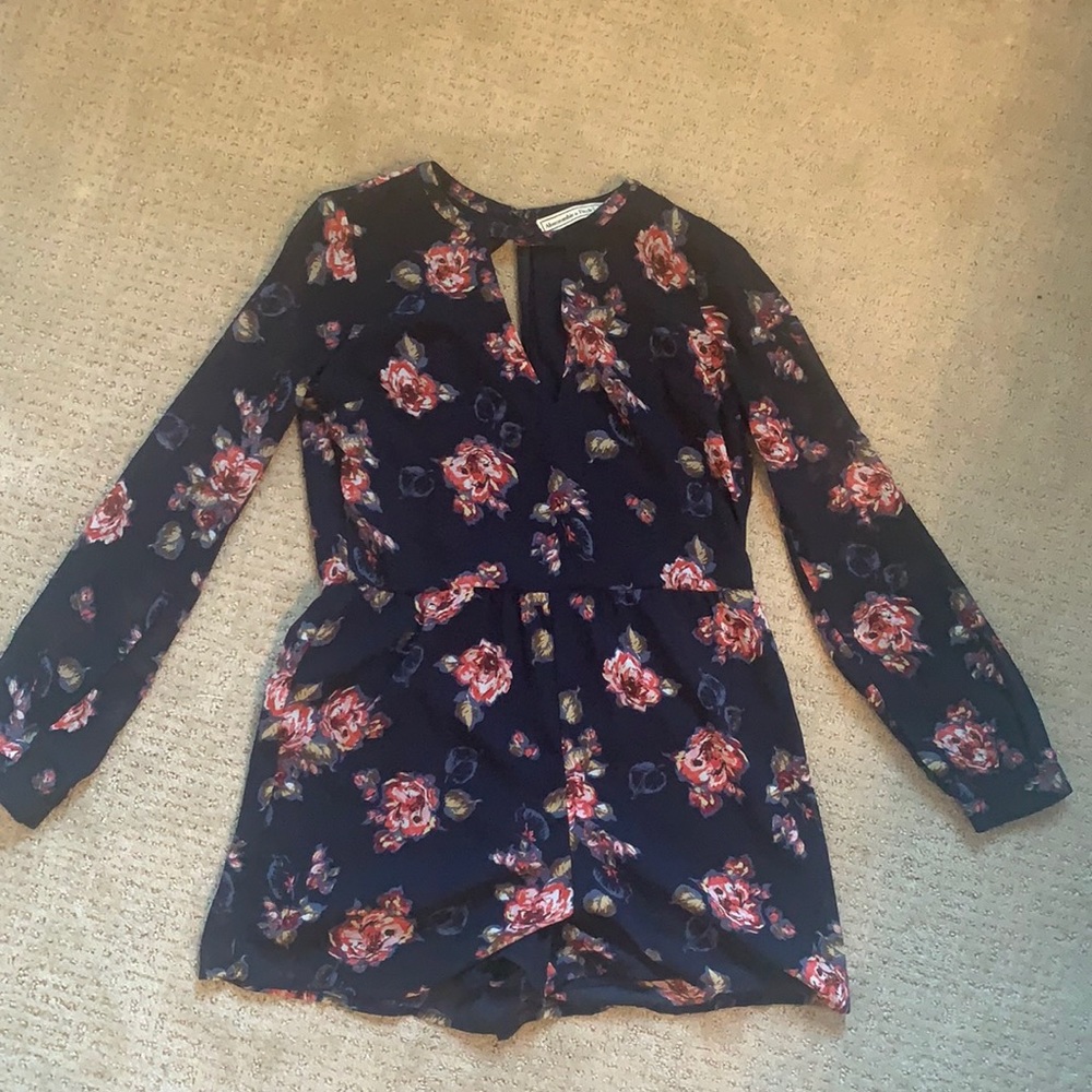 Navy blue romper from Abercrombie and Fitch